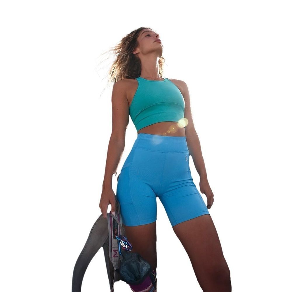 FREE PEOPLE Movement Instant Replay Shorts in Varsity Blue NWT